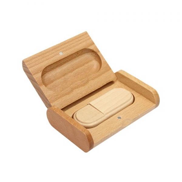 Rounded Wooden Box
